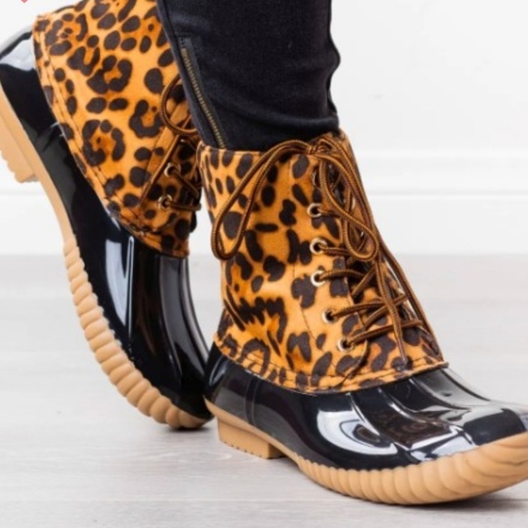 Sale!!! KENZIE Leopard Winter boots - Picture 2 of 8